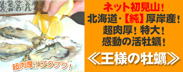 ◆【純】厚岸産・活牡蠣“カキえもん”